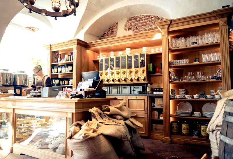 Kaffee und Souvenirs – Shop im Wasserschloss Mellenthin